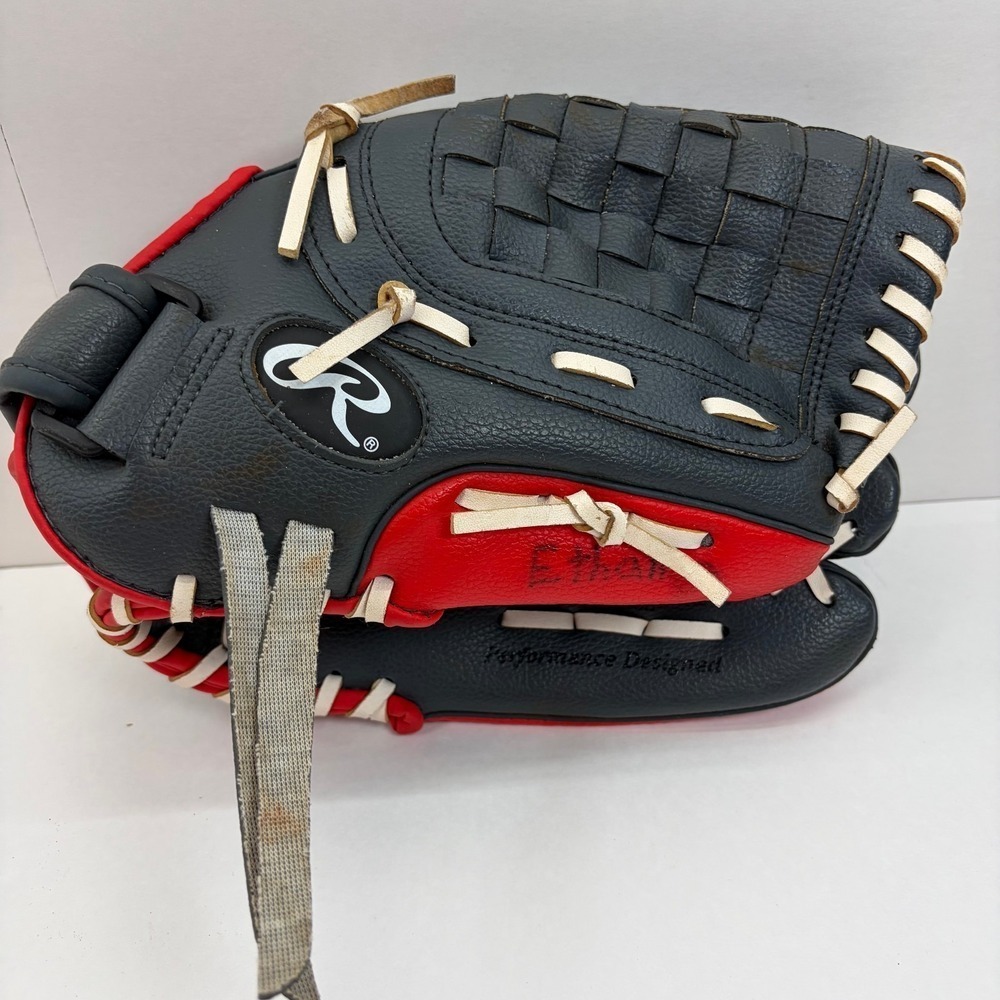 Rawlings PL115G 11.5" Youth Baseball Infield Glove Right Hand Throw Black READ